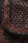 WOVEN MADRAS TOP HANDLE BAG