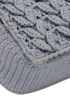 COTTON CABLE-KNIT MINI BAG