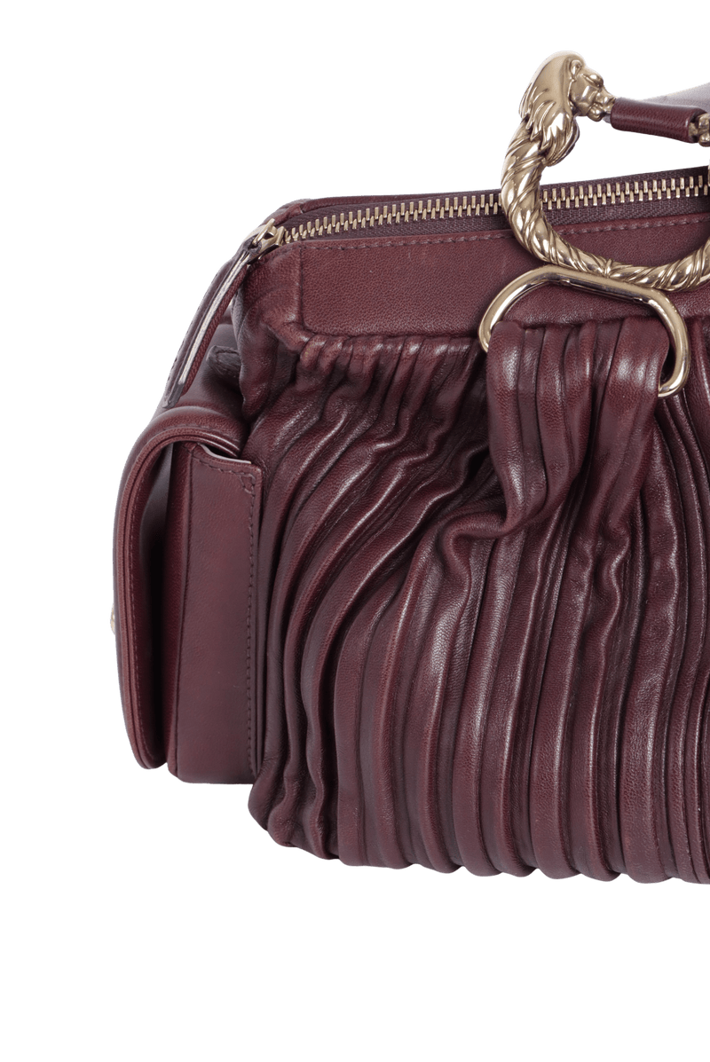 VINTAGE DRAPPED LEATHER BAG