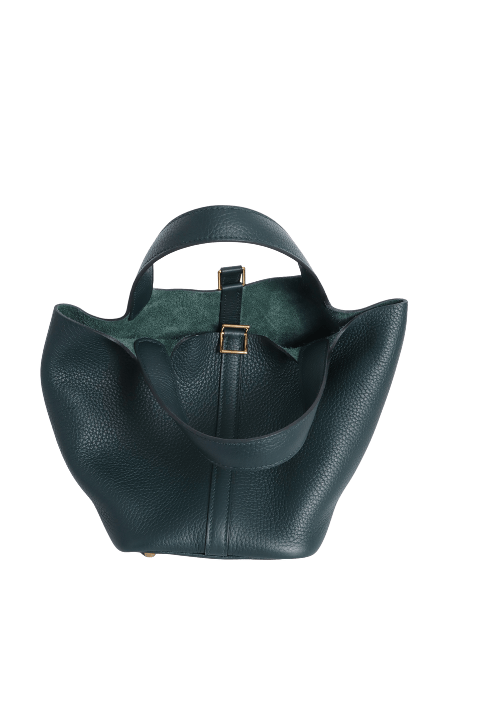 BOLSA HERMÈS CLEMENCE PICOTIN LOCK 18 VERDE ORIGINAL – Gringa