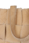 LARGE INTRECCIATO SHEARLING ARCO TOTE