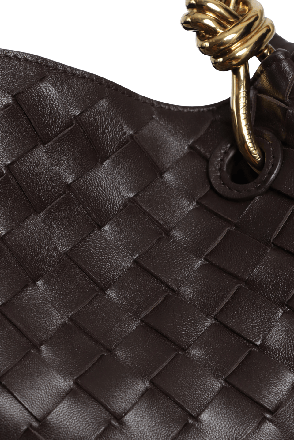 BOLSA BOTTEGA VENETA LARGE INTRECCIATO PARACHUTE BAG MARROM