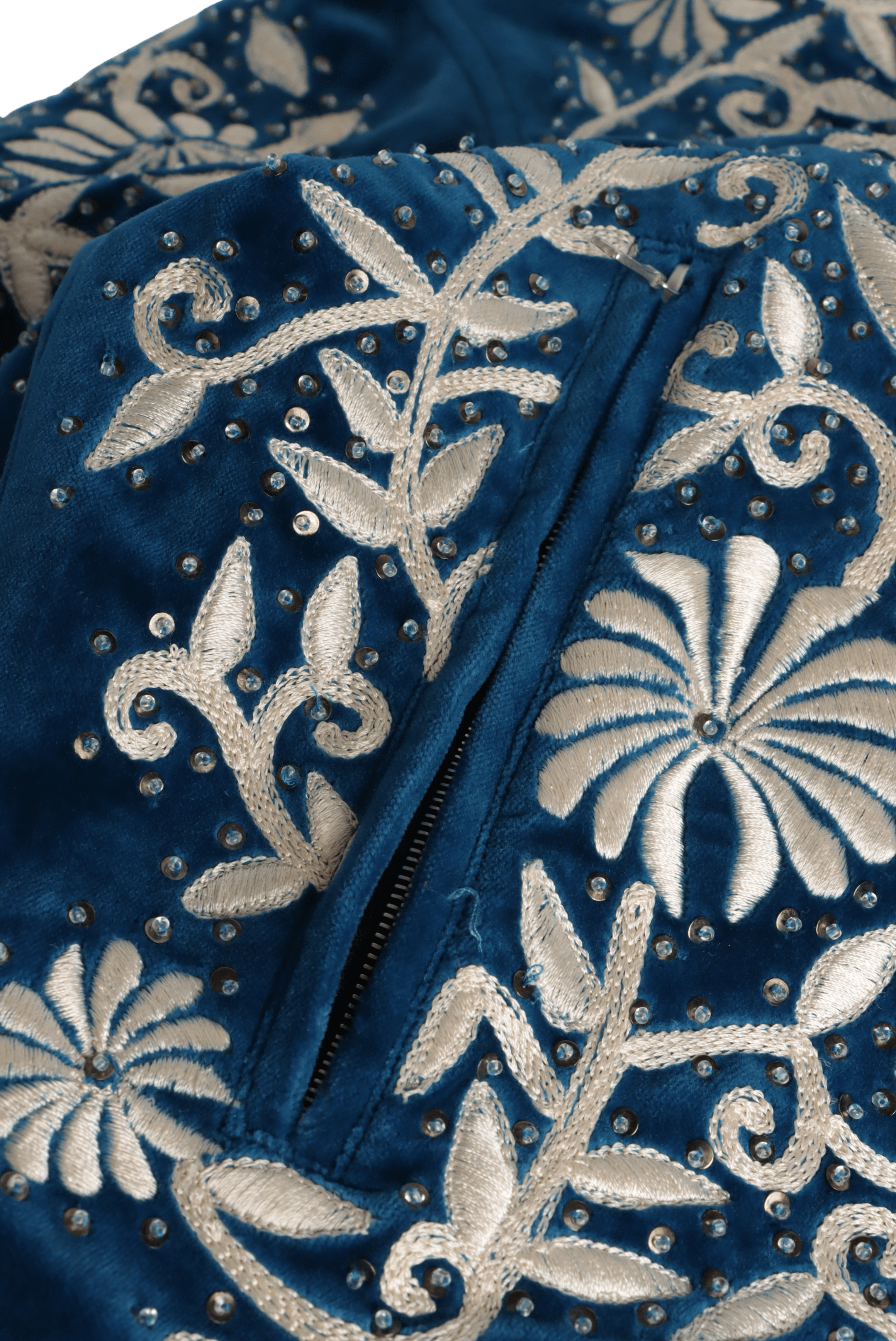 EMBELLISHED VELVET JACKET 50
