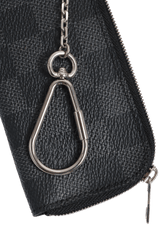 DAMIER GRAPHITE KEY HOLDER