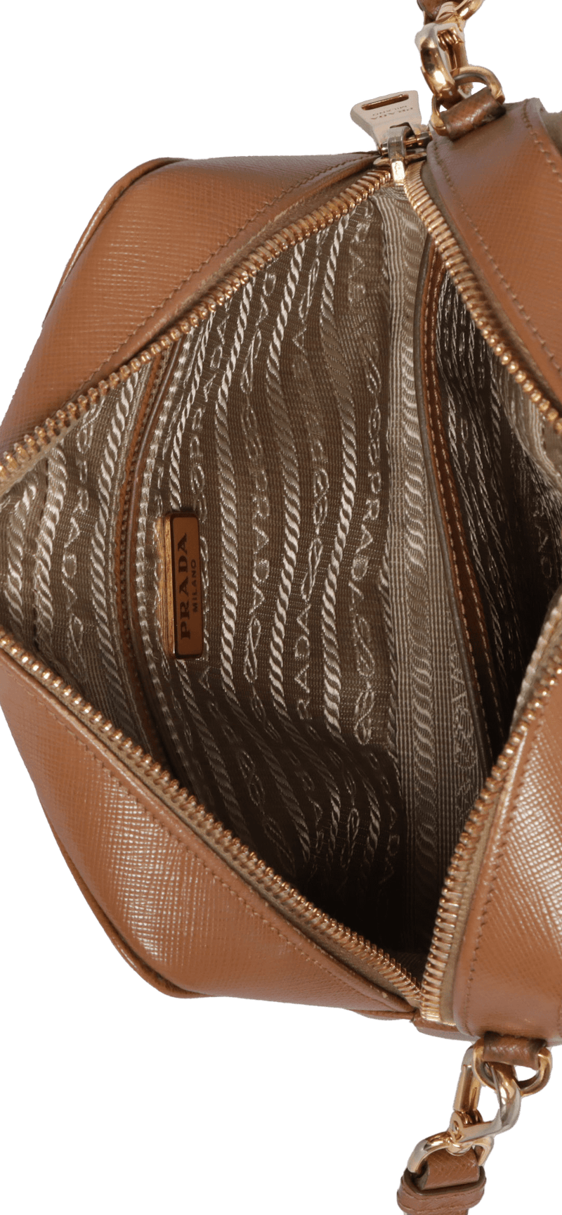 SAFFIANO LUX DOUBLE ZIP CROSSBODY BAG