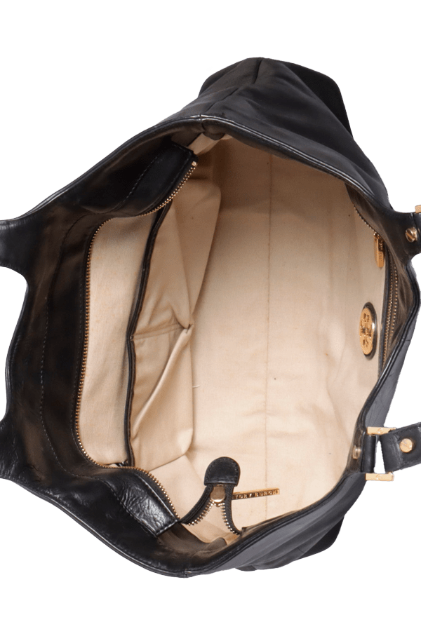 LEATHER BOMBE TOTE