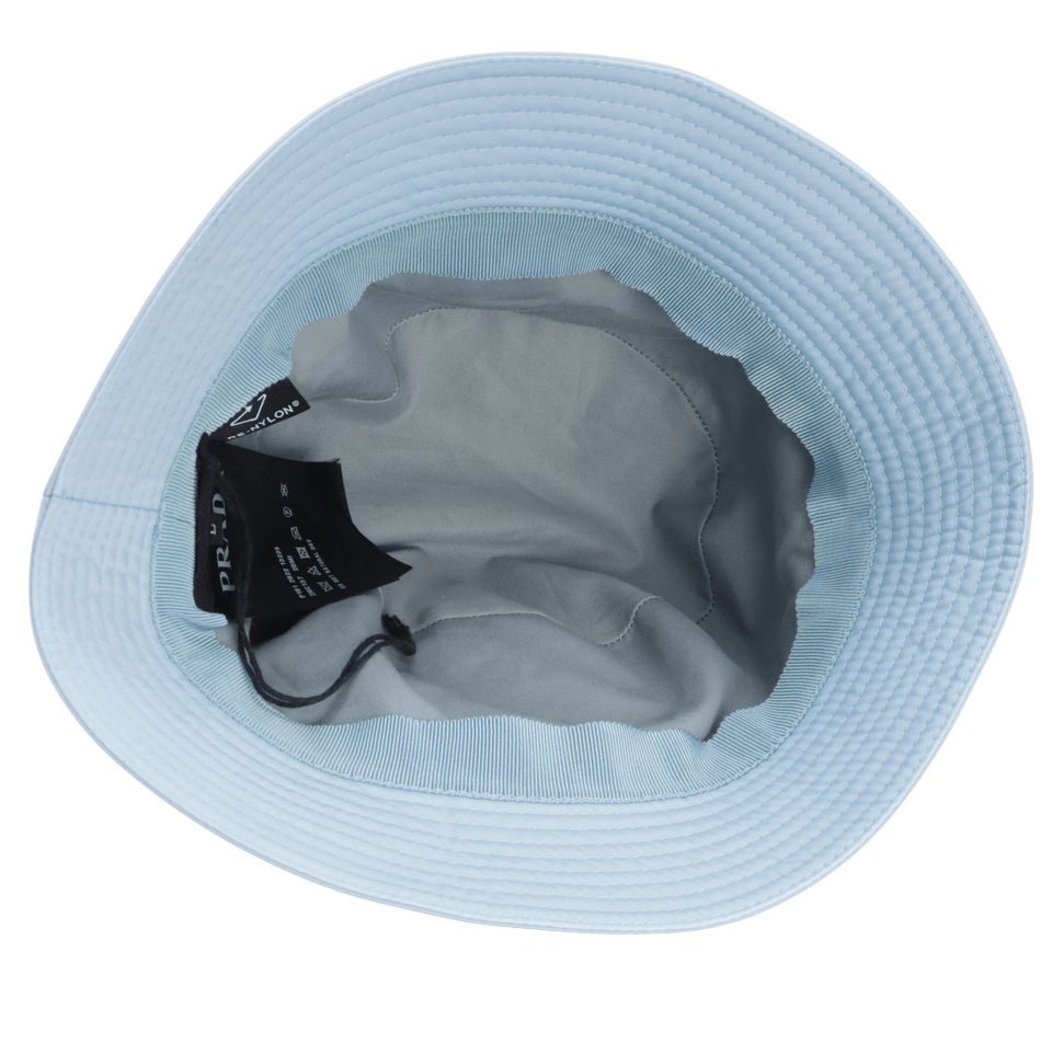 CHAPÉU PRADA RE-NYLON BUCKET HAT G AZUL ORIGINAL – Gringa