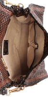 WOVEN MADRAS TOP HANDLE BAG