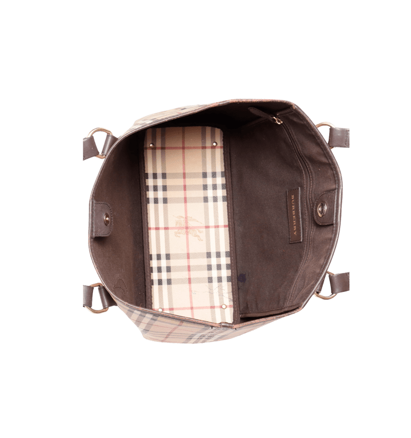 HAYMARKET CHECK TOTE