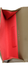 PATENT LEATHER FLAP WALLET