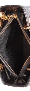 MEDIUM PATENT CANNAGE LADY DIOR