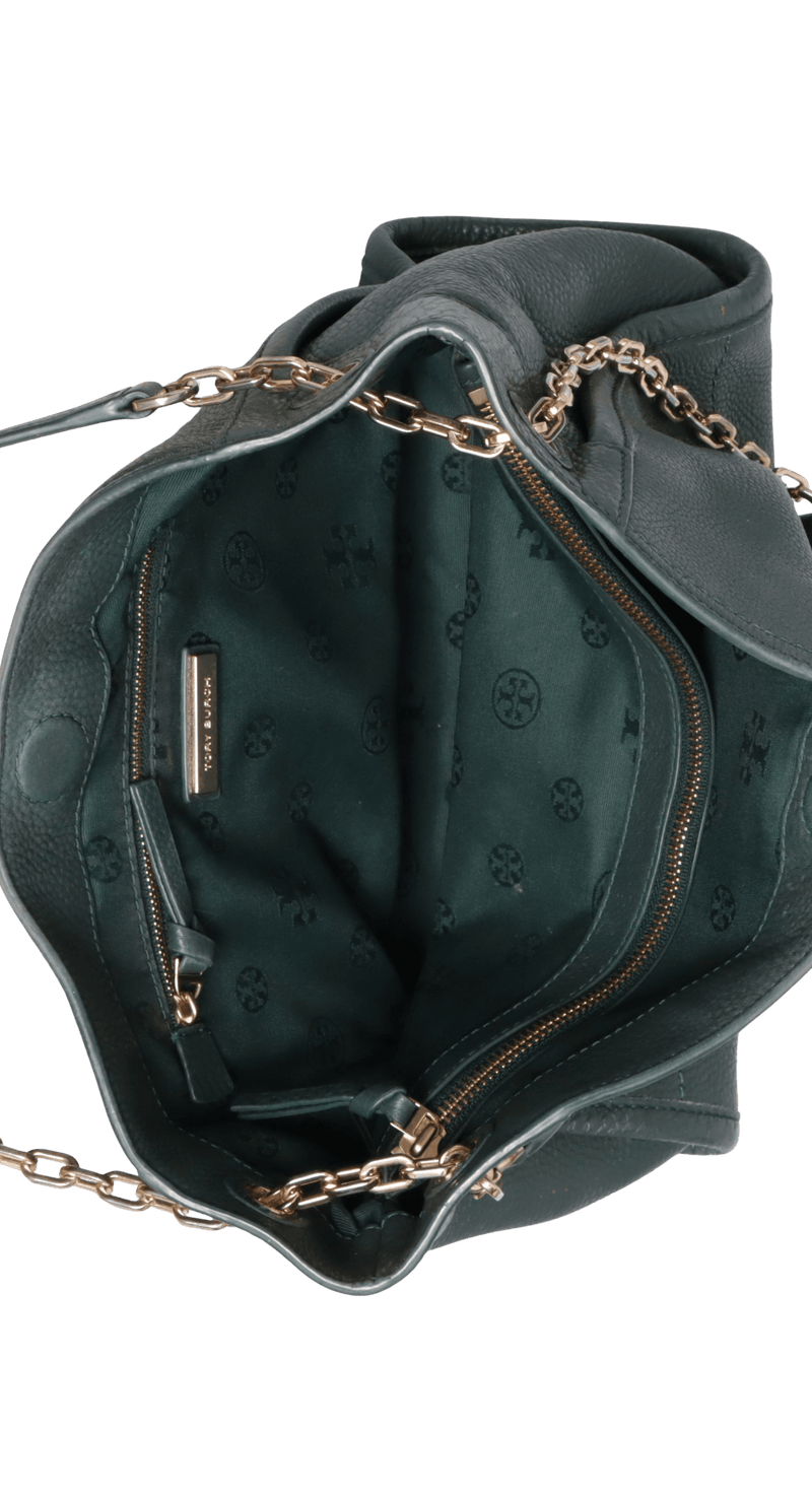 LEATHER CHAINLINK TOTE