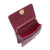 BOLSA CARTEIRA COM CORRENTE TRANSVERSAL FOREVER NEW CROCO BURGUNDY