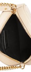 VINYLE ROUND CROSSBODY BAG