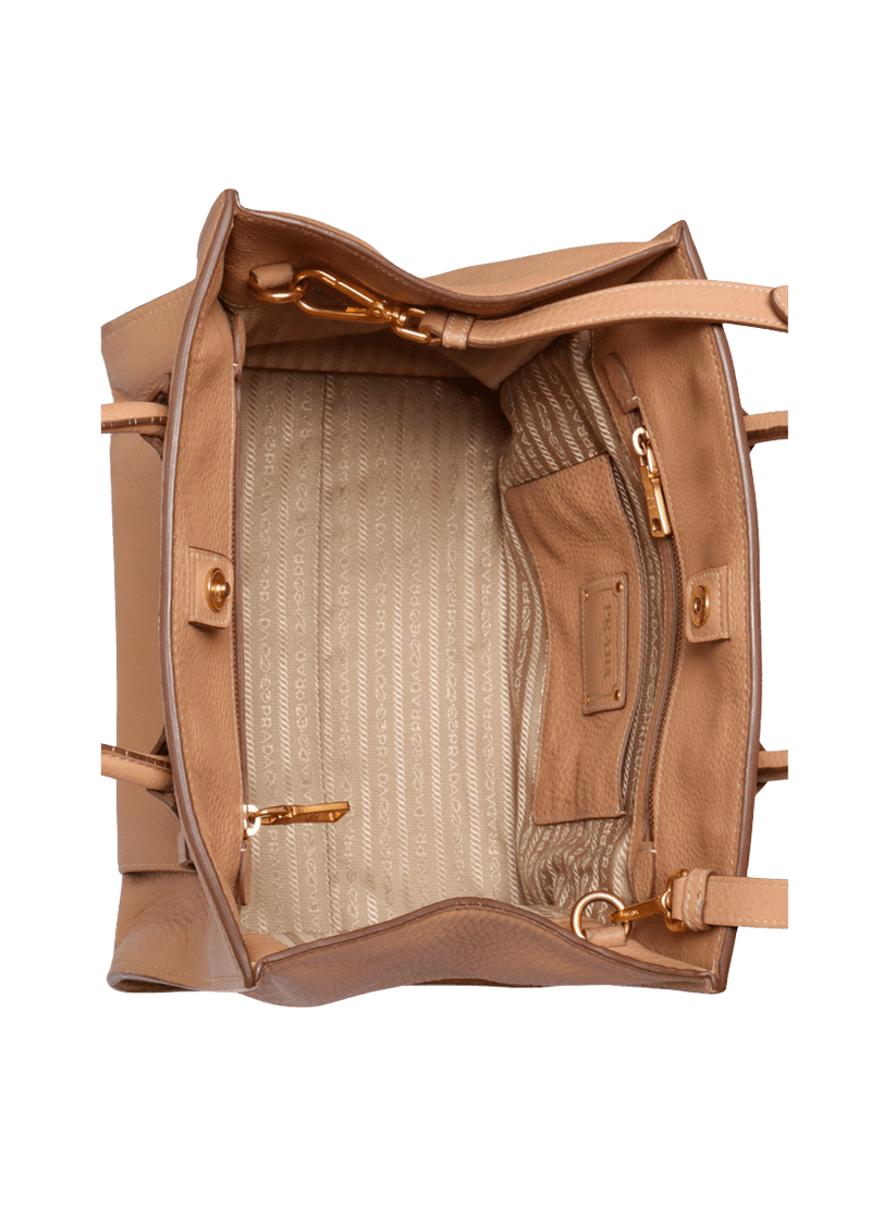 VITELLO DAINO FRONT POCKET WING TOTE