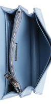 SAFFIANO METAL FLAP WALLET ON STRAP