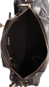 QUILTED LEATHER SATCHEL BAG