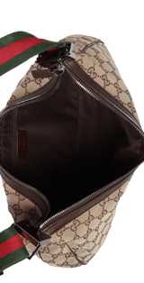 GG CANVAS WEB MESSENGER BAG