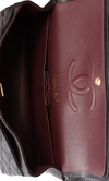 MEDIUM EAST WEST CLASSIC DOUBLE FLAP CAVIAR