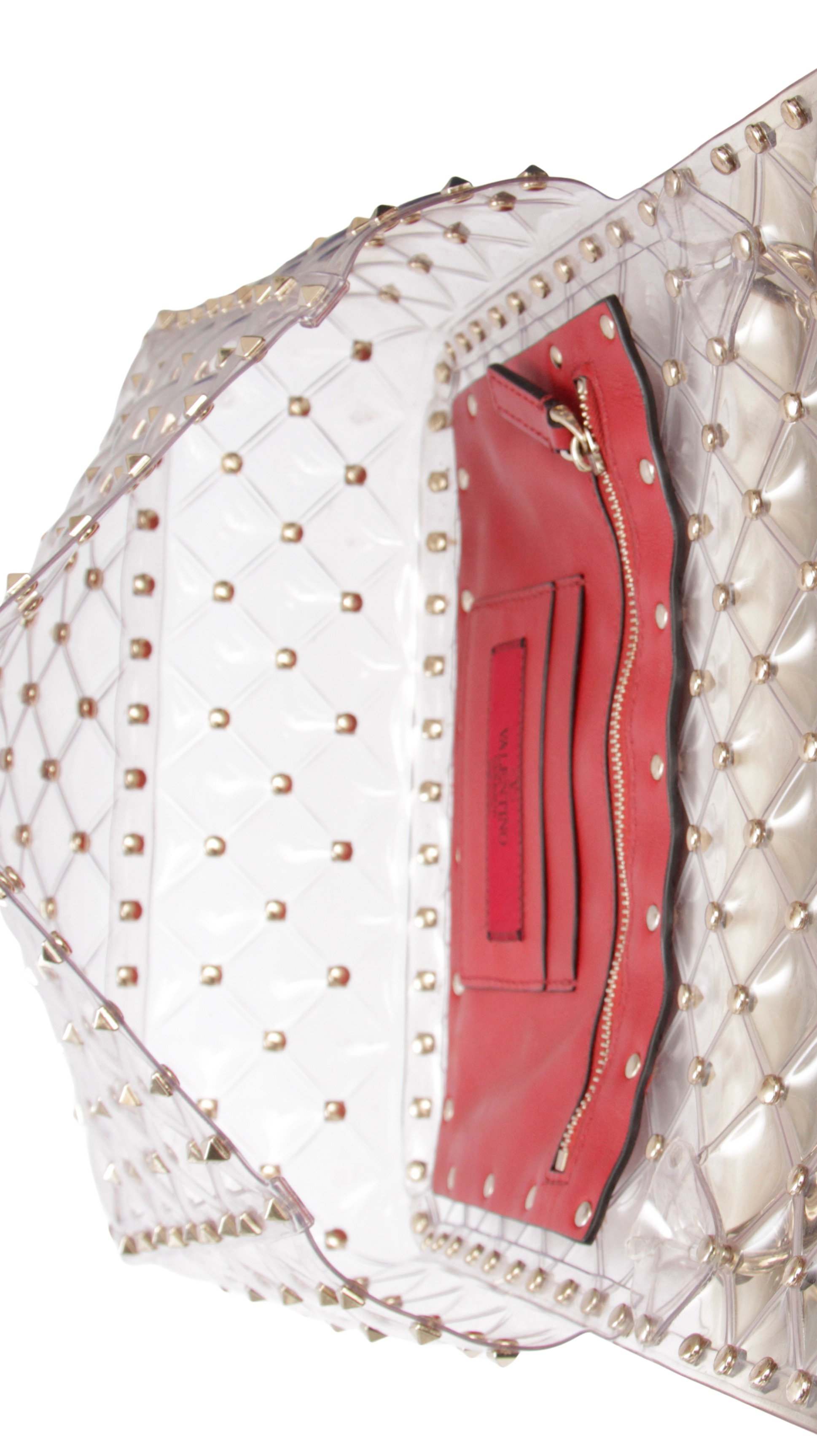 MEDIUM ROCKSTUD SPIKE QUILTED PVC