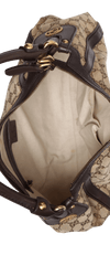 SMALL SCARLETT STUDDED INTERLOCKING G HOBO BAG
