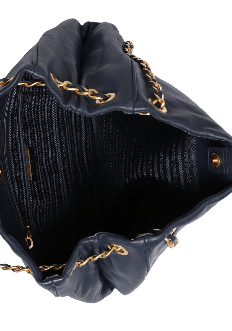 SOFT LEATHER CHAIN BAG