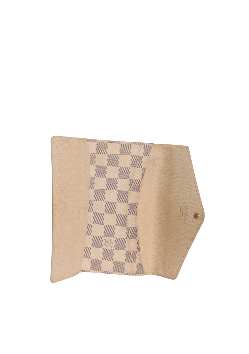 DAMIER AZUR SARAH WALLET