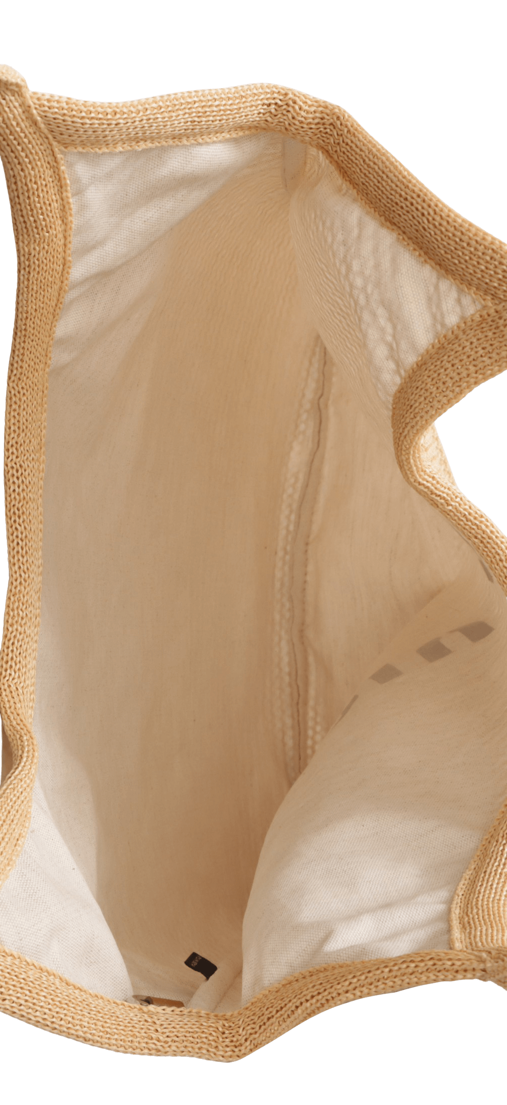 WOVEN FABRIC LOGO TOTE BAG