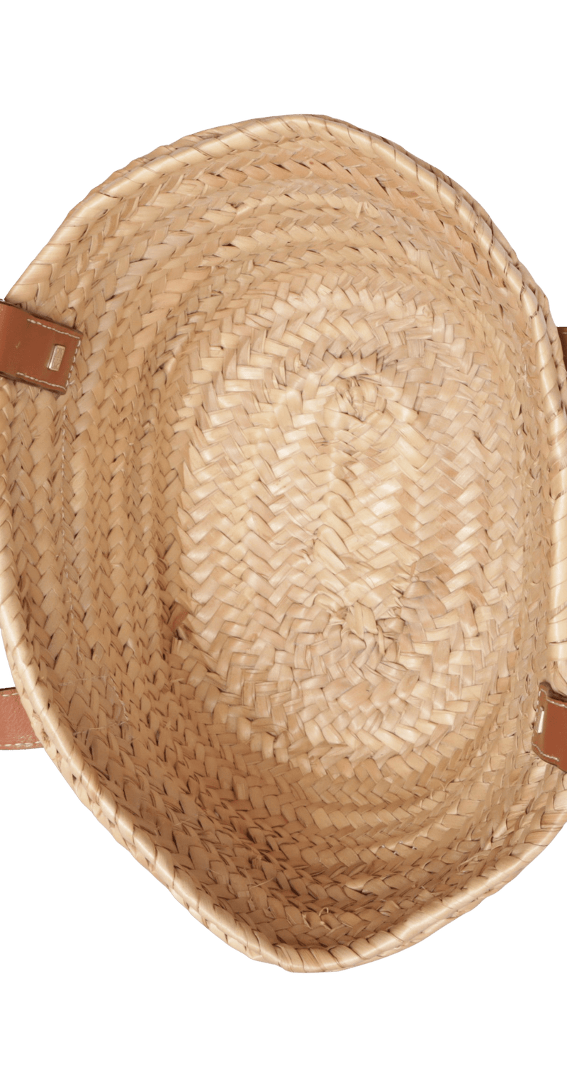 SMALL RAFFIA BASKET BAG