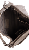 SIGNATURE EMBOSSED SHOULDER BAG