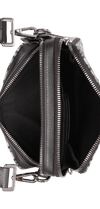 OBLIQUE ZIPPED POUCH W/ STRAP