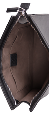 LOGO STRIPE POUCH LEATHER