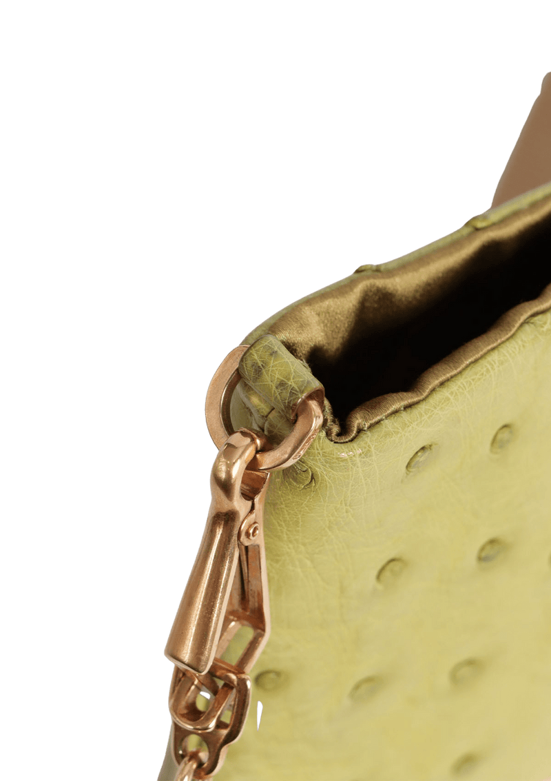 OSTRICH SHOULDER BAG