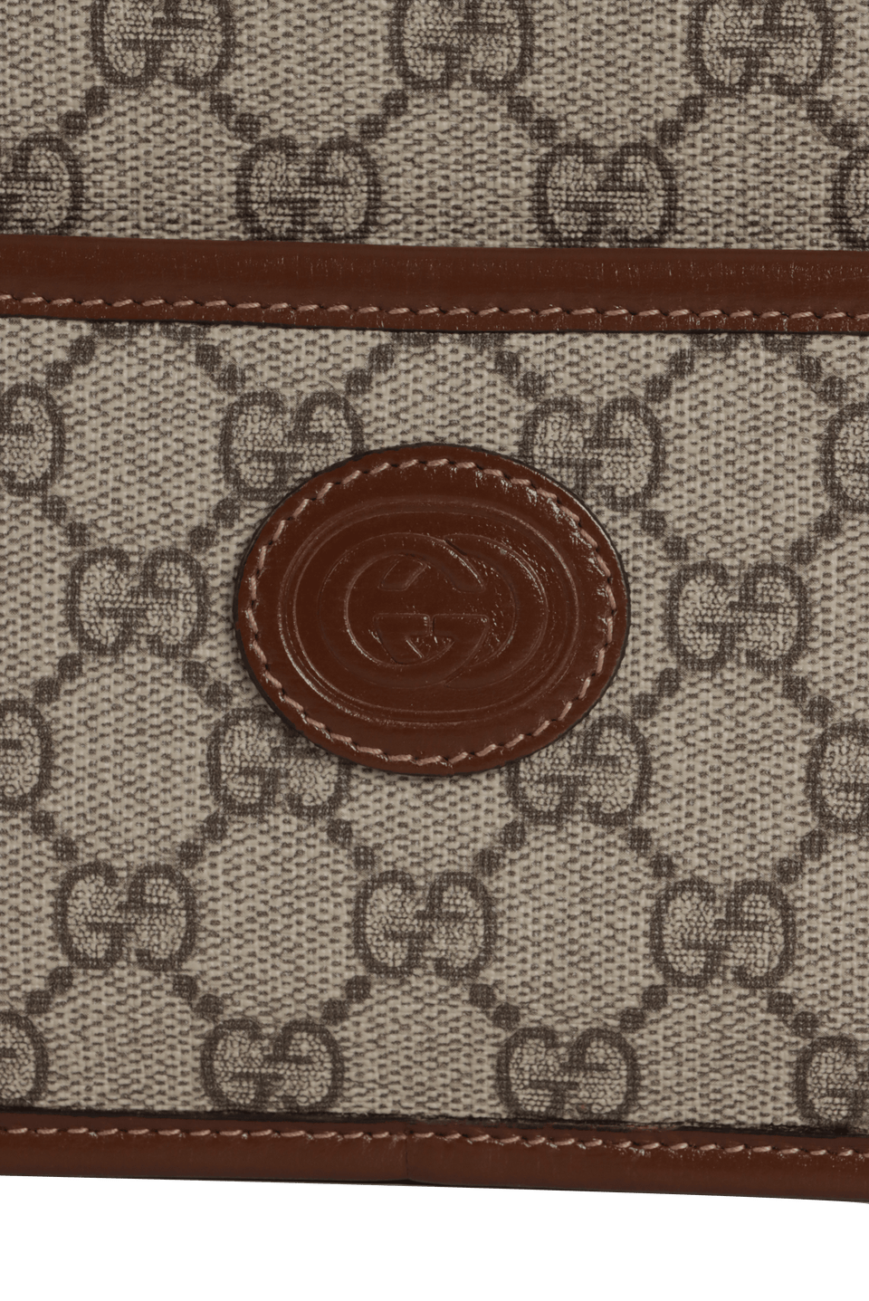BOLSA GUCCI GG SUPREME INTERLOCKING G MINI BAG MARROM ORIGINAL