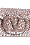 CRYSTAL EMBELLISHED VLOGO LOCÒ BAG