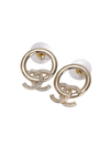 CC DROP HOOP EARRINGS