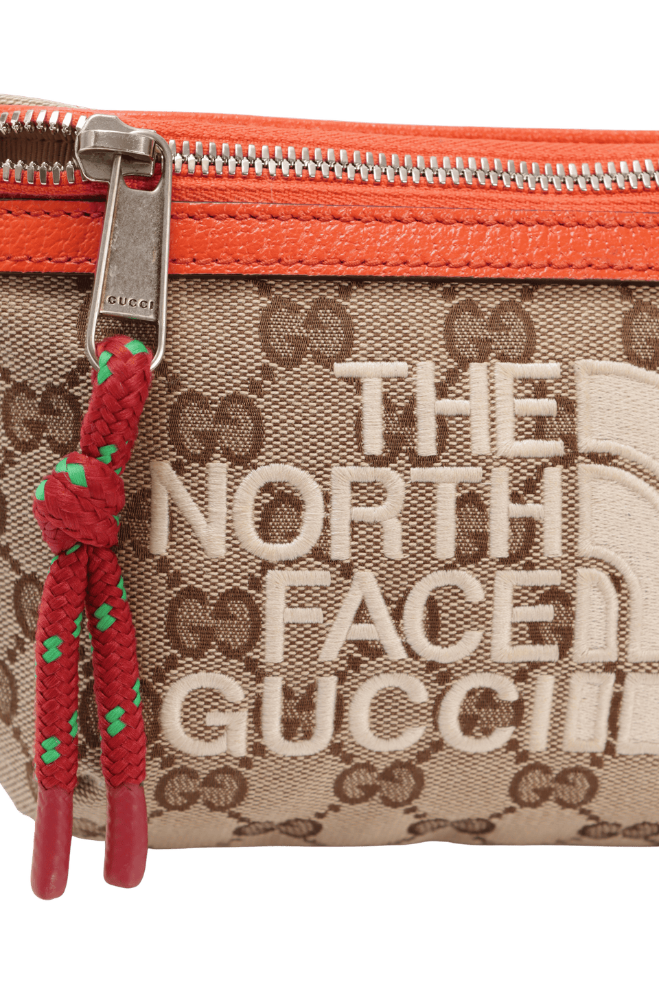 POCHETE GUCCI X THE NORTH FACE GG CANVAS BELT BAG BEGE ORIGINAL