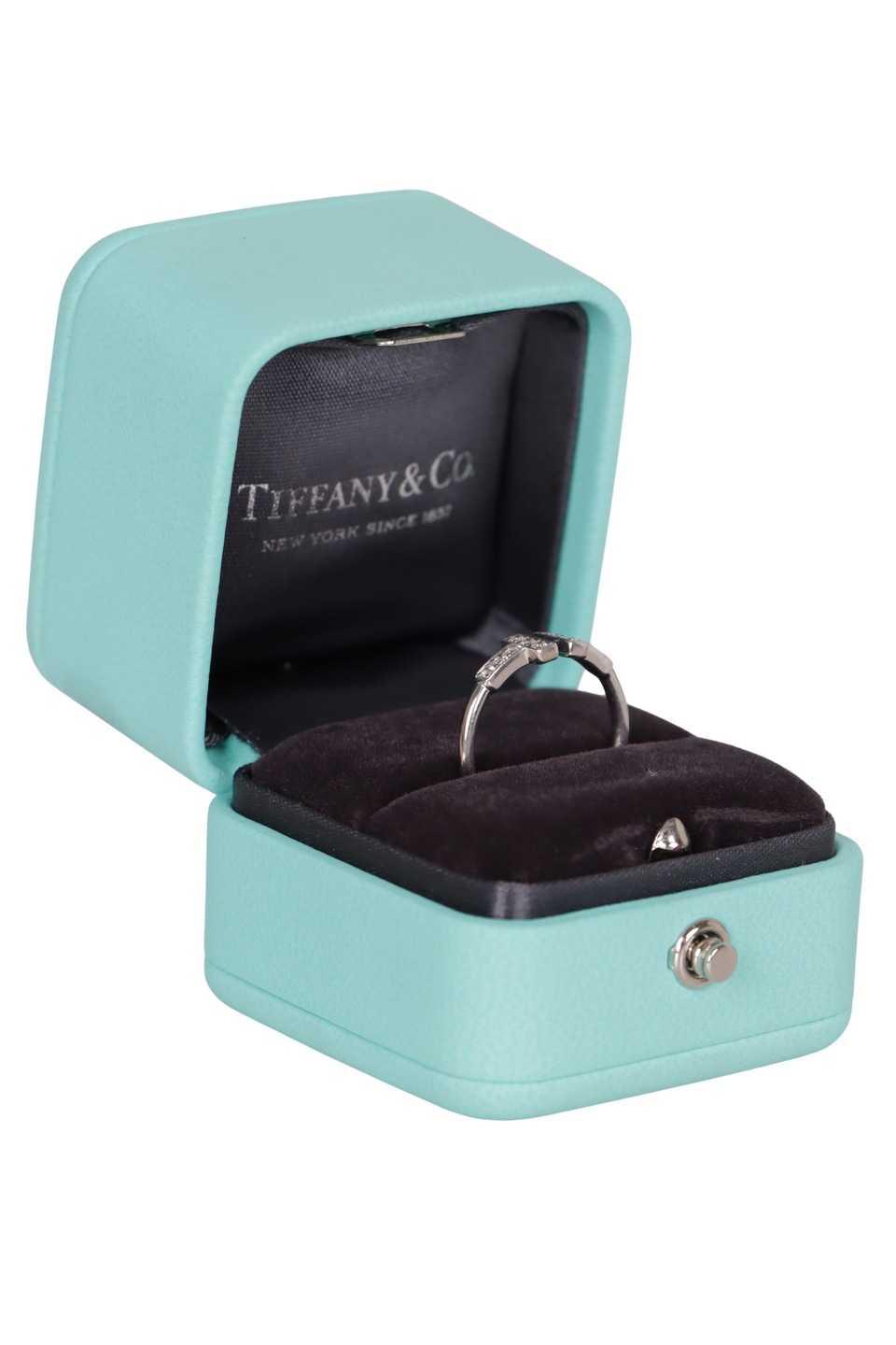 ANEL TIFFANY & CO. DIAMOND T WIRE 18K RING METALIZADO ORIGINAL