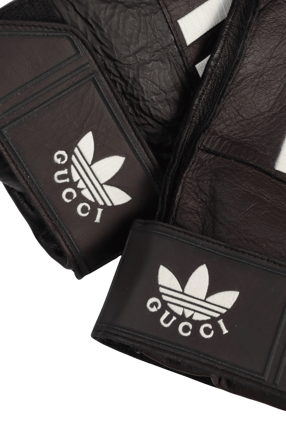 Leather gloves Gucci X Adidas Gold size 8 Inches in Leather