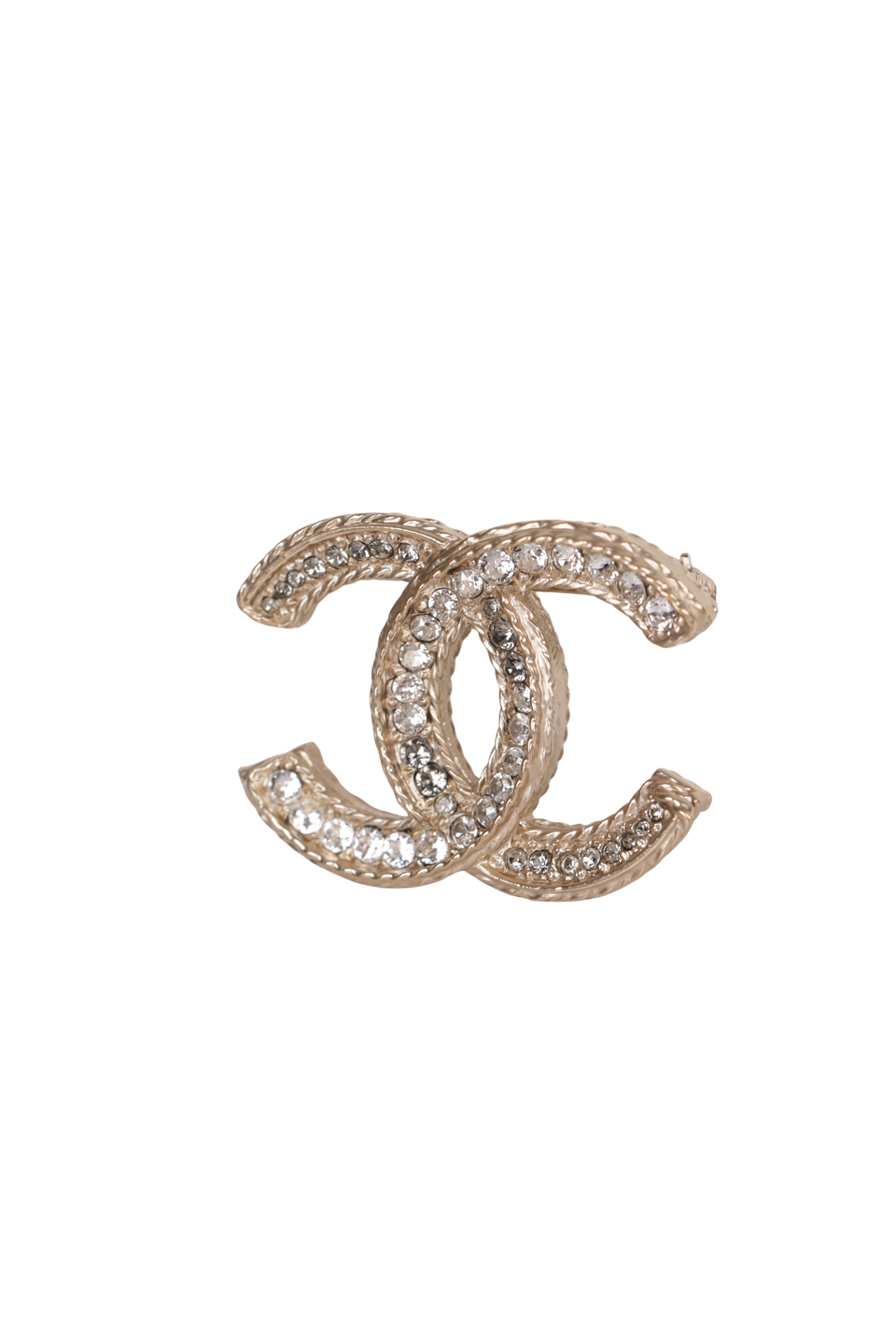 希少✨CHANEL Cocomark Bijou Crystal Brooch BROCHE CHANEL CC CRYSTAL BROOCH METALIZADO ORIGINAL – Gringa