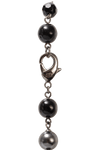FAUX PEARL & BEAD CC STATION NECKLACE