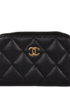 CC ZIP WALLET CAVIAR
