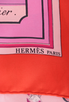 ALPHABET DES METIERS PRINTED SILK SCARF