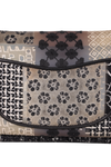 MEDIUM TWEED PATCHWORK FLAP BAG