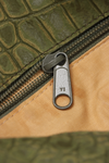 CROCODILE EMBOSSED SHOULDER BAG