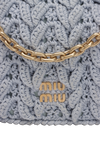 COTTON CABLE-KNIT MINI BAG