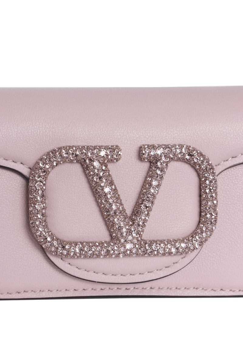 MICRO CRYSTAL EMBELLISHED VLOGO LOCÒ BAG