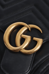 BOLSA GUCCI GG MARMONT MEDIUM TOP HANDLE BAG PRETO ORIGINAL