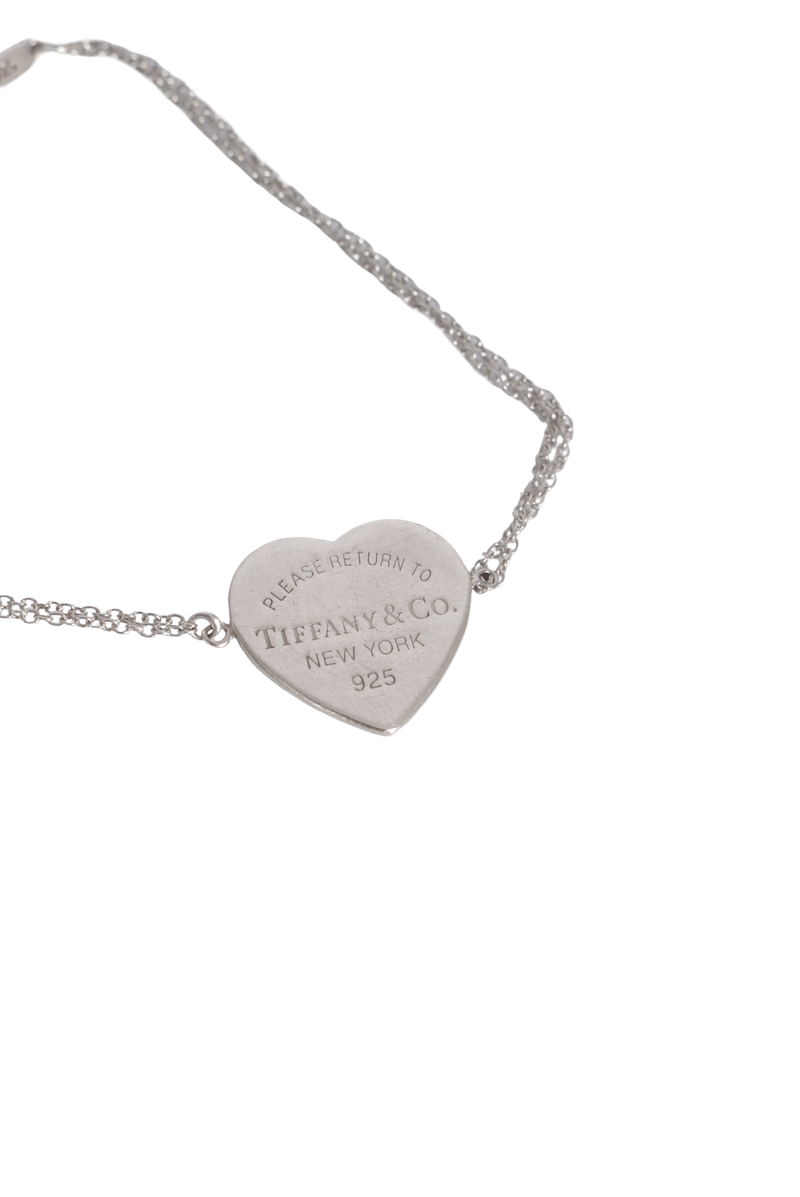 HEART TAG DOUBLE CHAIN BRACELET