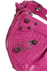 LE CAGOLE XS CROCODILE EMBOSSED